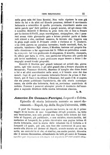 Rassegna critica di opere filosofiche, scientifiche e letterarie