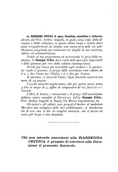 Rassegna critica di opere filosofiche, scientifiche e letterarie