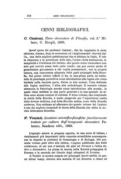 Rassegna critica di opere filosofiche, scientifiche e letterarie