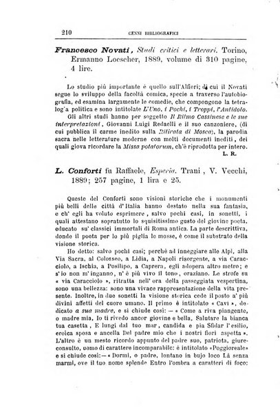 Rassegna critica di opere filosofiche, scientifiche e letterarie