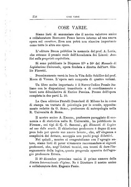 Rassegna critica di opere filosofiche, scientifiche e letterarie