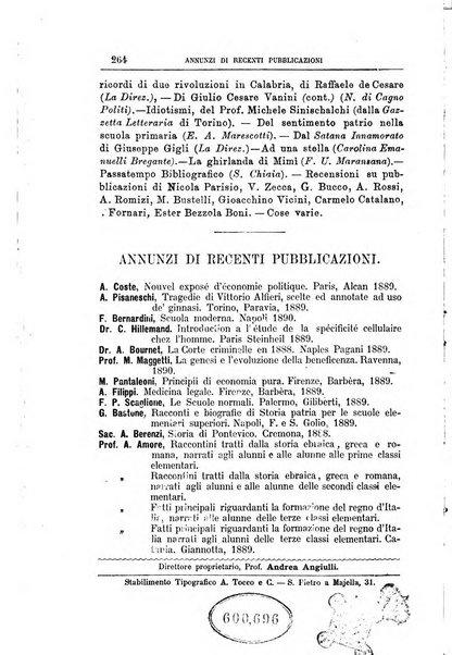 Rassegna critica di opere filosofiche, scientifiche e letterarie