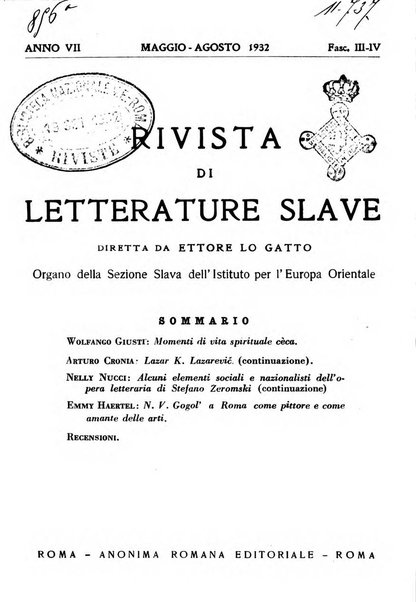 Rivista di letterature slave