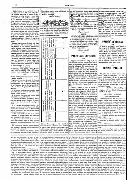 Il 22 marzo : primo giorno dell'indipendenza lombarda : giornale officiale