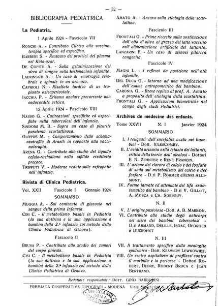 La pediatria pratica sezione pratica dell'archivio La clinica pediatrica