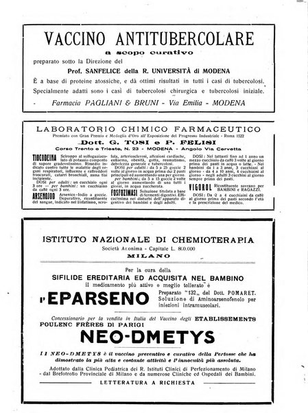 La pediatria pratica sezione pratica dell'archivio La clinica pediatrica