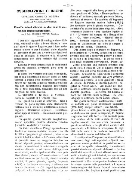 La pediatria pratica sezione pratica dell'archivio La clinica pediatrica