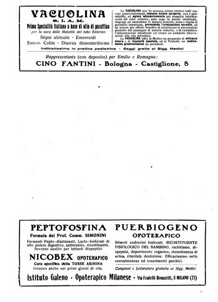 La pediatria pratica sezione pratica dell'archivio La clinica pediatrica