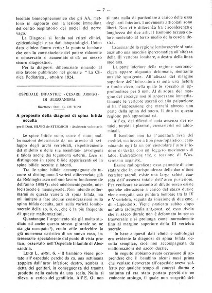 La pediatria pratica sezione pratica dell'archivio La clinica pediatrica