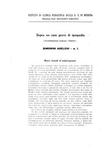 La pediatria pratica sezione pratica dell'archivio La clinica pediatrica