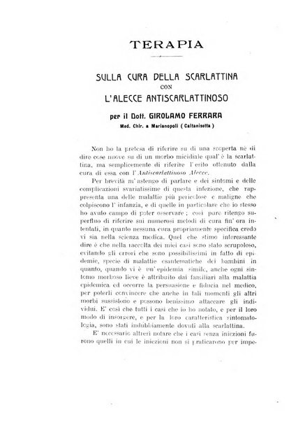 La pediatria pratica sezione pratica dell'archivio La clinica pediatrica