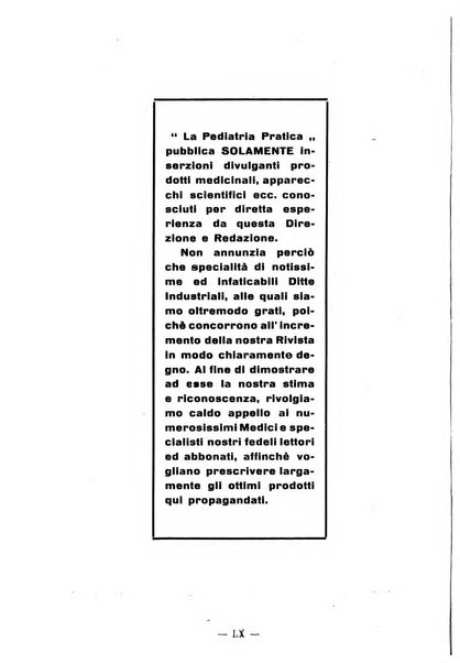 La pediatria pratica sezione pratica dell'archivio La clinica pediatrica