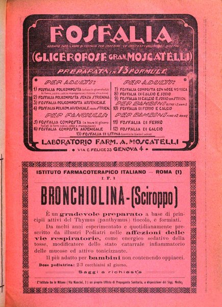 La pediatria pratica sezione pratica dell'archivio La clinica pediatrica