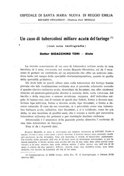 La pediatria pratica sezione pratica dell'archivio La clinica pediatrica