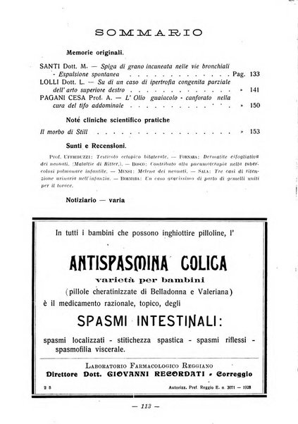 La pediatria pratica sezione pratica dell'archivio La clinica pediatrica