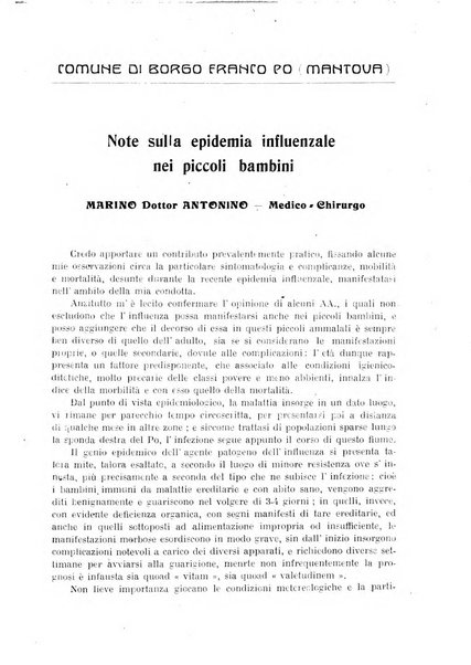 La pediatria pratica sezione pratica dell'archivio La clinica pediatrica