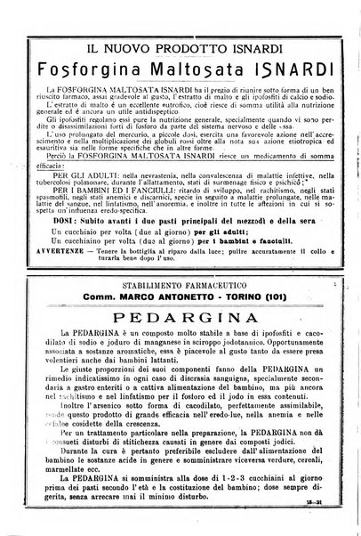 La pediatria pratica sezione pratica dell'archivio La clinica pediatrica