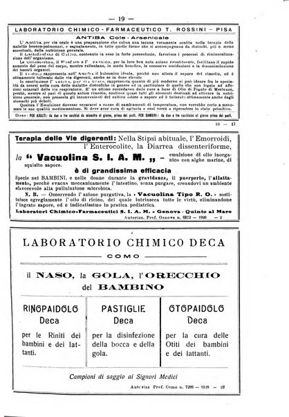 La pediatria pratica sezione pratica dell'archivio La clinica pediatrica