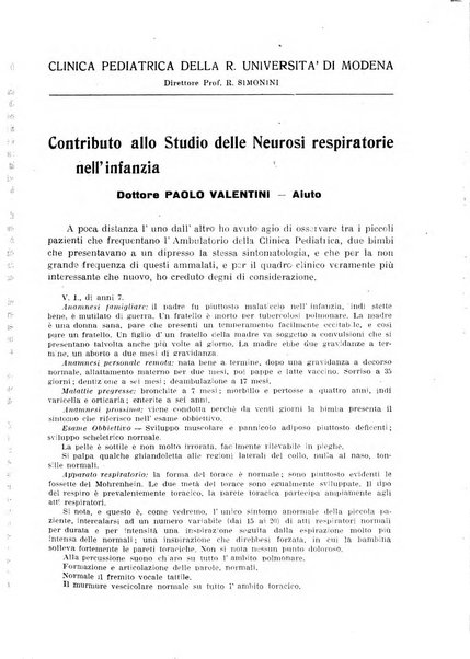 La pediatria pratica sezione pratica dell'archivio La clinica pediatrica