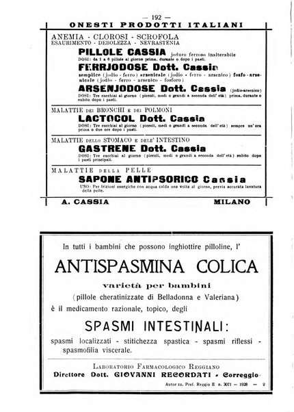 La pediatria pratica sezione pratica dell'archivio La clinica pediatrica