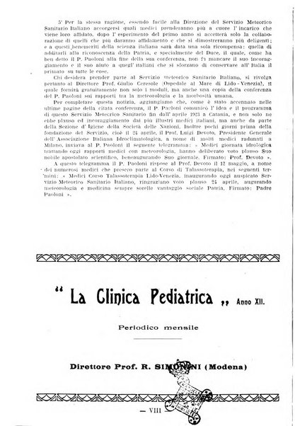 La pediatria pratica sezione pratica dell'archivio La clinica pediatrica