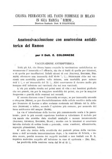 La pediatria pratica sezione pratica dell'archivio La clinica pediatrica