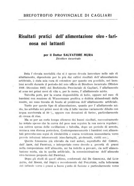 La pediatria pratica sezione pratica dell'archivio La clinica pediatrica