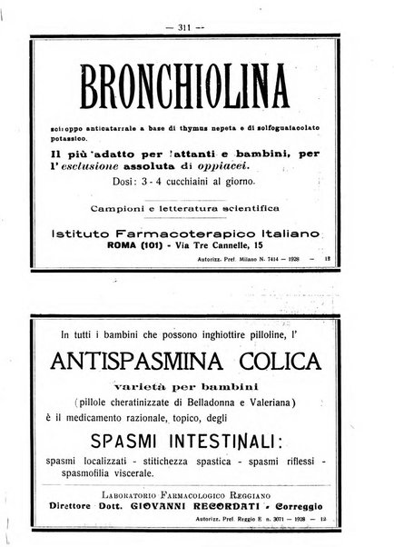 La pediatria pratica sezione pratica dell'archivio La clinica pediatrica