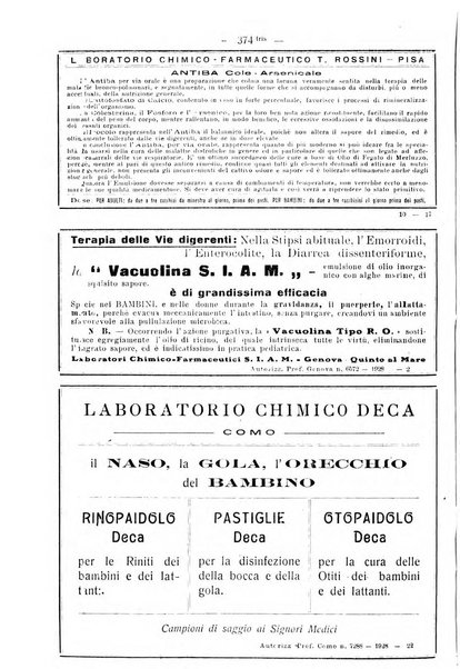 La pediatria pratica sezione pratica dell'archivio La clinica pediatrica