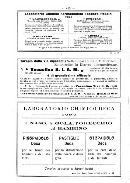 La pediatria pratica sezione pratica dell'archivio La clinica pediatrica