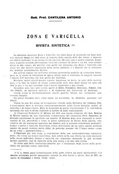 La pediatria pratica sezione pratica dell'archivio La clinica pediatrica