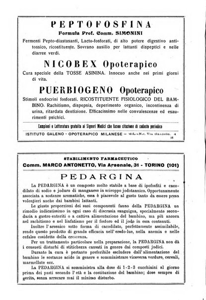 La pediatria pratica sezione pratica dell'archivio La clinica pediatrica