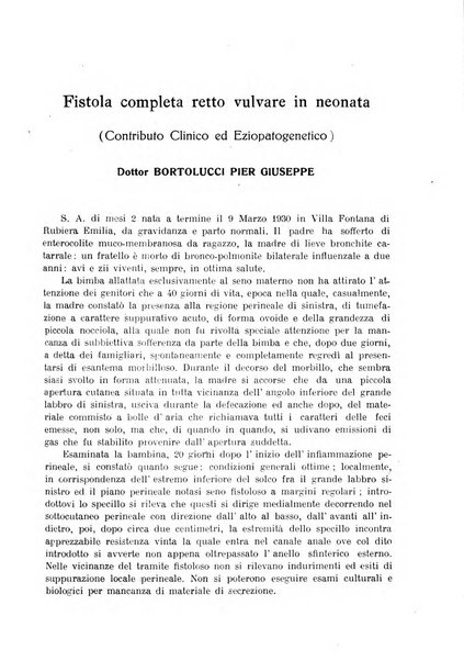 La pediatria pratica sezione pratica dell'archivio La clinica pediatrica