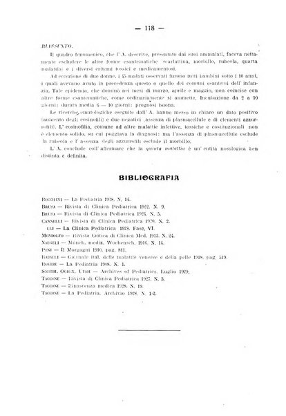 La pediatria pratica sezione pratica dell'archivio La clinica pediatrica