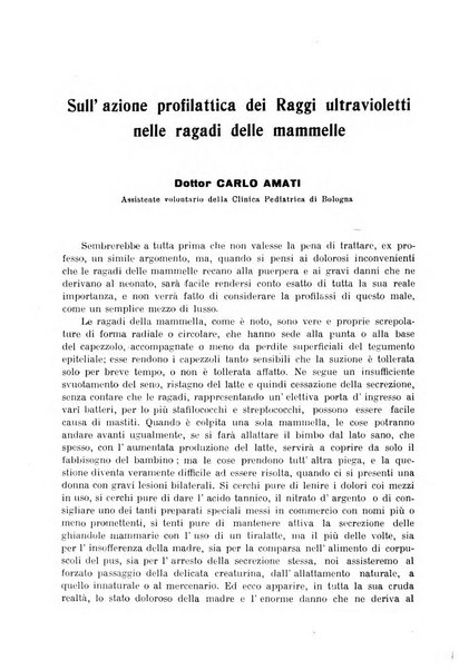 La pediatria pratica sezione pratica dell'archivio La clinica pediatrica