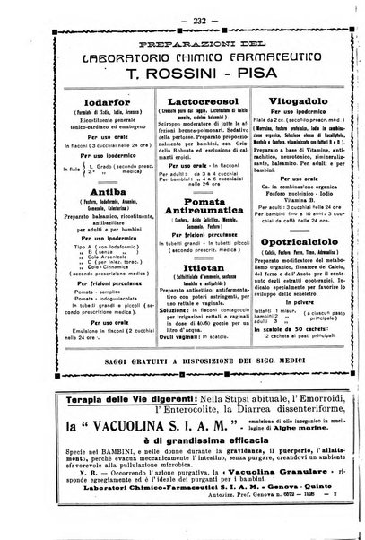 La pediatria pratica sezione pratica dell'archivio La clinica pediatrica