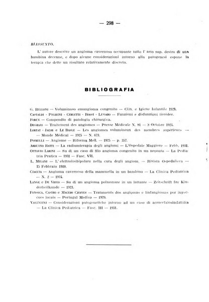 La pediatria pratica sezione pratica dell'archivio La clinica pediatrica