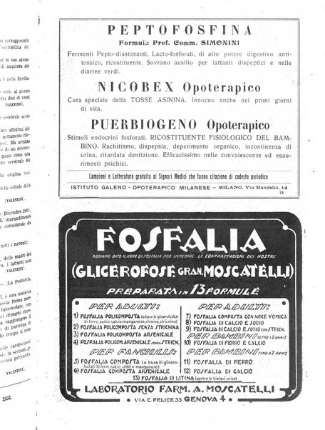 La pediatria pratica sezione pratica dell'archivio La clinica pediatrica