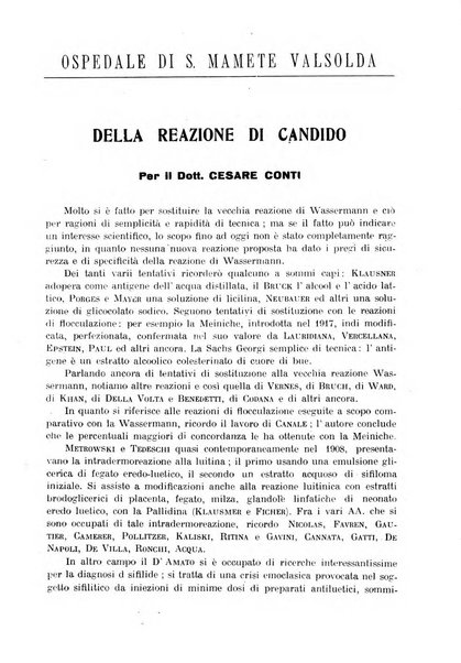 La pediatria pratica sezione pratica dell'archivio La clinica pediatrica