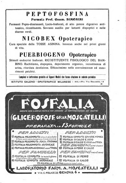 La pediatria pratica sezione pratica dell'archivio La clinica pediatrica