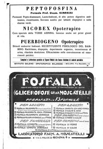 La pediatria pratica sezione pratica dell'archivio La clinica pediatrica