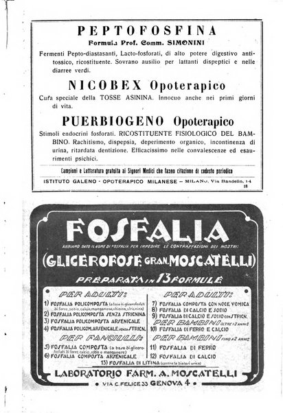 La pediatria pratica sezione pratica dell'archivio La clinica pediatrica