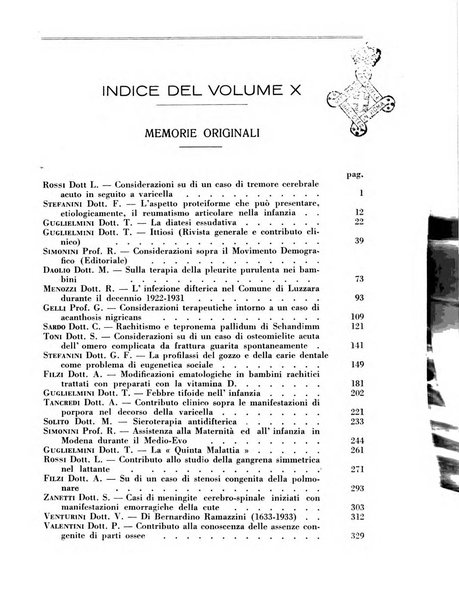 La pediatria pratica sezione pratica dell'archivio La clinica pediatrica