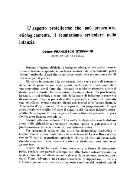 La pediatria pratica sezione pratica dell'archivio La clinica pediatrica