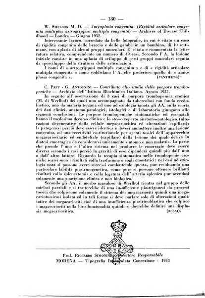 La pediatria pratica sezione pratica dell'archivio La clinica pediatrica