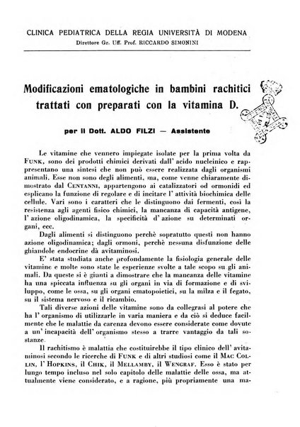 La pediatria pratica sezione pratica dell'archivio La clinica pediatrica