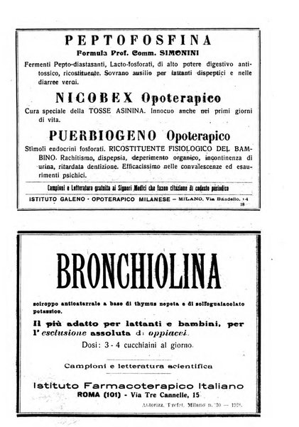 La pediatria pratica sezione pratica dell'archivio La clinica pediatrica