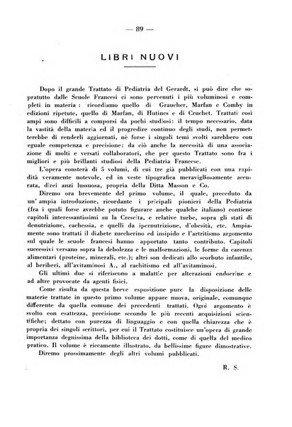 La pediatria pratica sezione pratica dell'archivio La clinica pediatrica