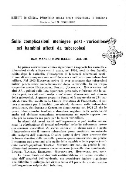 La pediatria pratica sezione pratica dell'archivio La clinica pediatrica