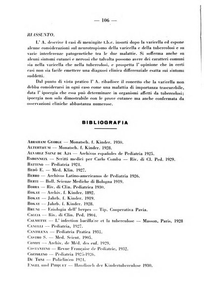 La pediatria pratica sezione pratica dell'archivio La clinica pediatrica